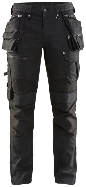 Riipputaskuhousut Blåkläder X1900 Stretch musta/musta 199011419999