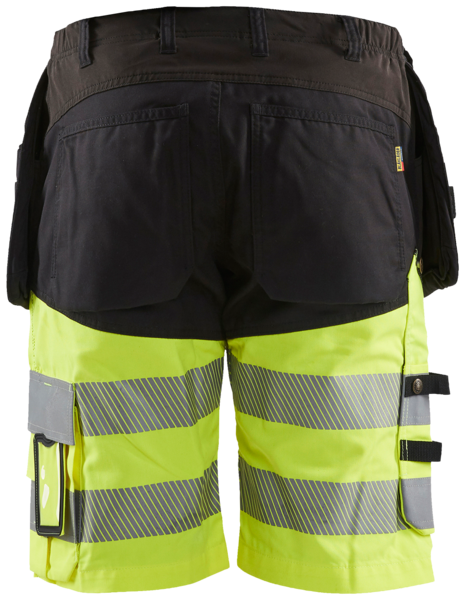 Shortsit Blåkläder 4-Way Stretch musta/huomiokeltainen 159618119933