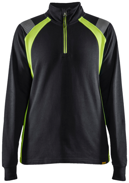 Collegepaita Blåkläder naisten musta/huomiokeltainen 340311589933