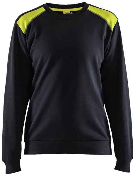 Collegepaita Blåkläder naisten musta/huomiokeltainen 340811589933