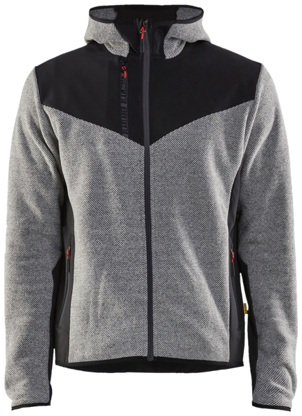 Softshell-takki Blåkläder neulottu harmaa/musta 594025369099