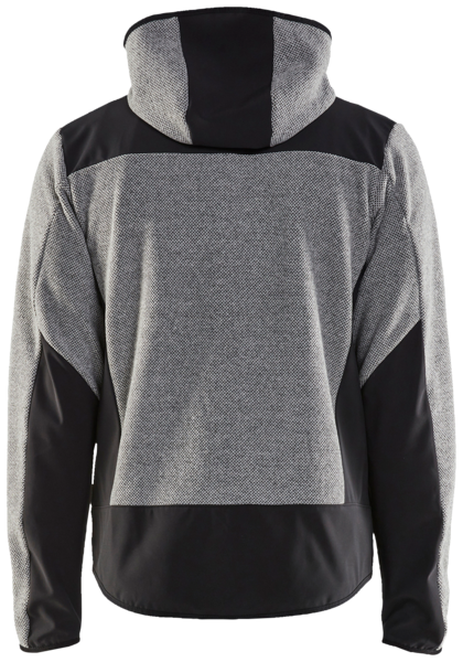 Softshell-takki Blåkläder neulottu harmaa/musta 594025369099
