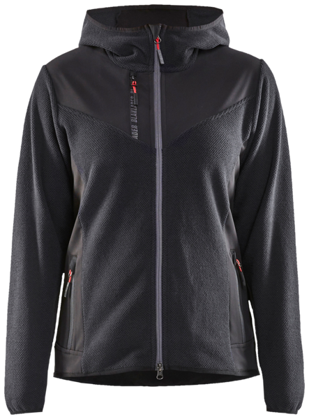 Takki Blåkläder naisten neulottu tummanharmaa/musta 594125369799