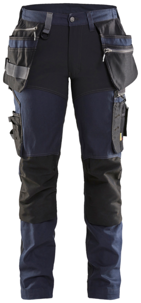 Housut Blåkläder naisten Stretch tumma mariininsininen/musta 711513438699