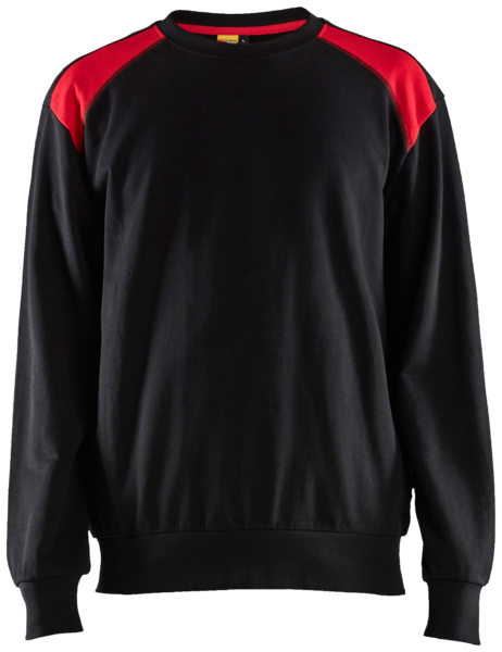 Collegepaita Blåkläder musta/punainen 358011589956