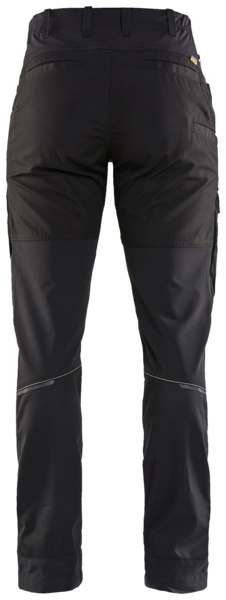 Housut Blåkläder naisten Stretch musta/huomiokeltainen 716618459933