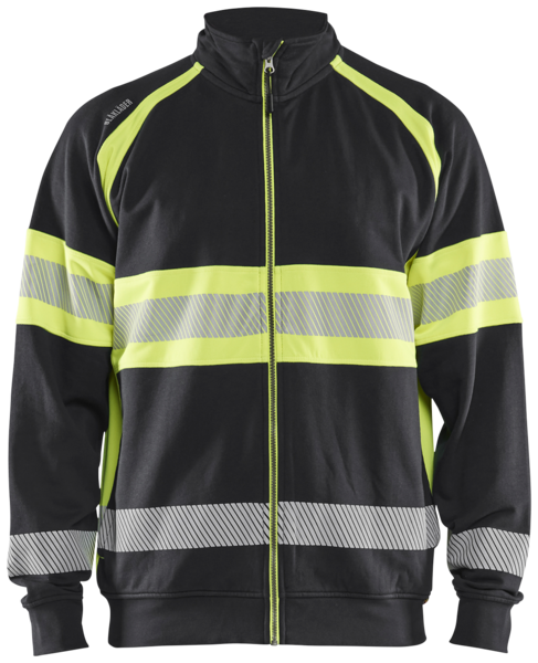 VARSELTRÖJA BLÅKLÄDER 3551 1158, SVART/VARSELGUL L