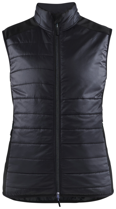 VÄST BLÅKLÄDER 3864 2030 VARMFODRAD DAM, SVART/MÖRKGRÅ M