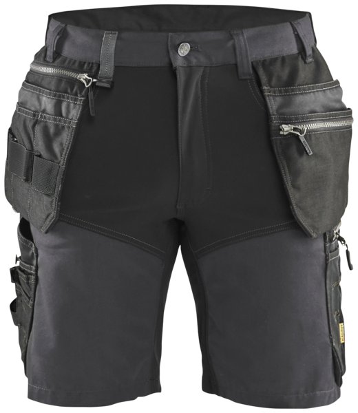 Riipputaskushortsit Blåkläder Stretch grafiitinharmaa/musta 159818609699