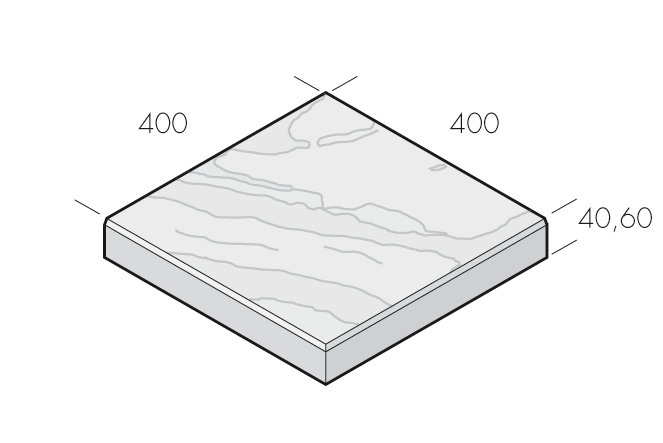 GÅNGPLATTA STRUCTURA LAVA 40X40X4