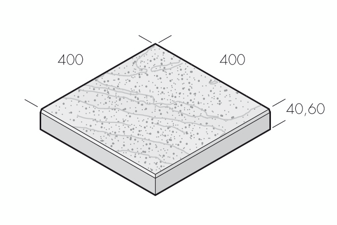 PLATTA VISION SAVOIA 400X400X40MM