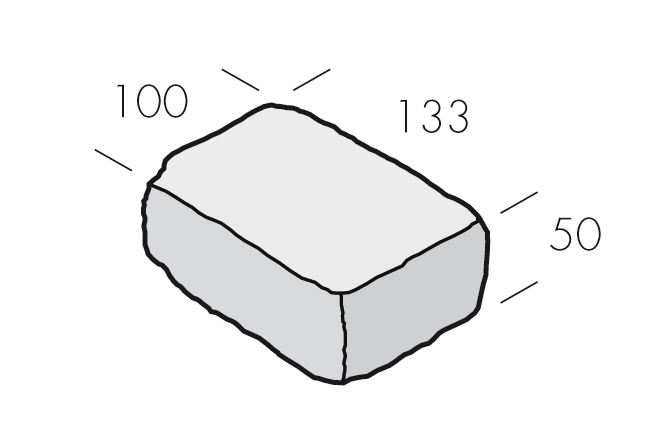 MARKSTEN 100X133X50MM NATURGRÅ RUSTIK