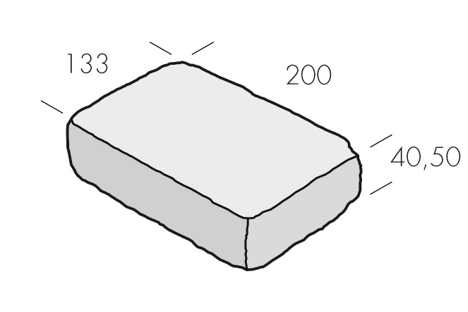 MARKSTEN 200X133X50MM NATURGRÅ RUSTIK