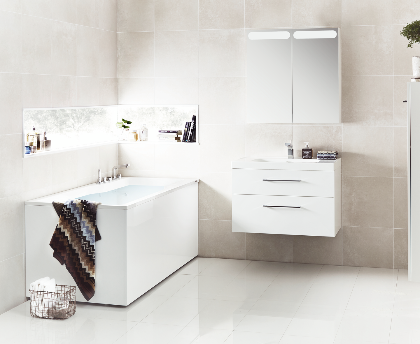 Pesuallas Svedbergs Deep 80x45 valkoinen posliini