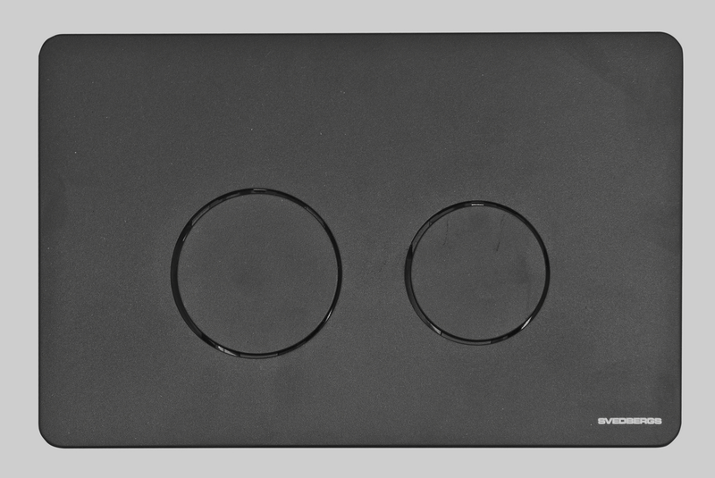 TRYCKPLATTA SVEDBERGS WC-MODUL SVART 25X2X16CM