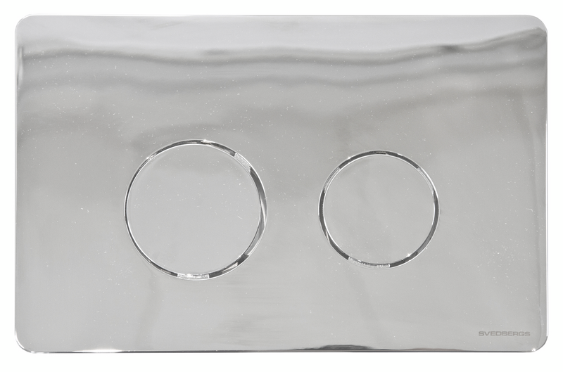 TRYCKPLATTA SVEDBERGS S-LÅS KROM 25X2X16CM
