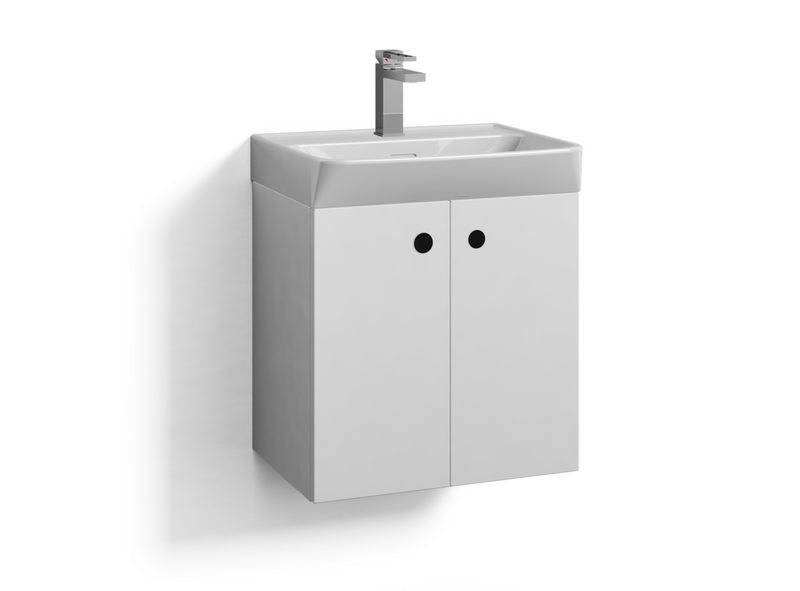 TVÄTTSTÄLLSSKÅP SVEDBERGS INTRO VIT MATT 2DÖRR INTHT 1HYLL 50X35X50CM