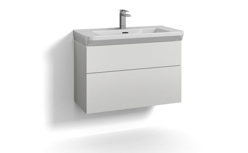 TVÄTTSTÄLLSSKÅP SVEDBERGS FORMA VIT 2LÅD B1 ECLEAN 80X35X50CM