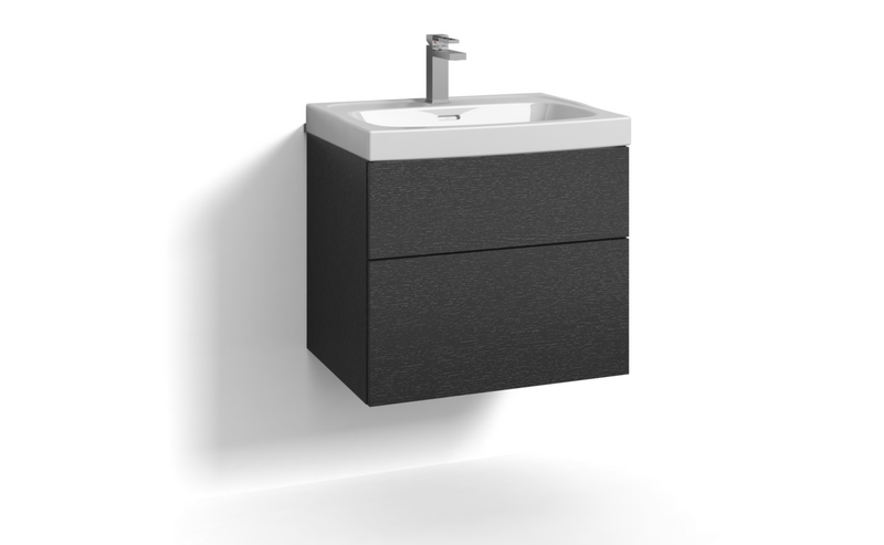 TVÄTTSTÄLLSSKÅP SVEDBERGS FORMA SVART EK 2LÅD, B1 ECLEAN 60X45X50CM