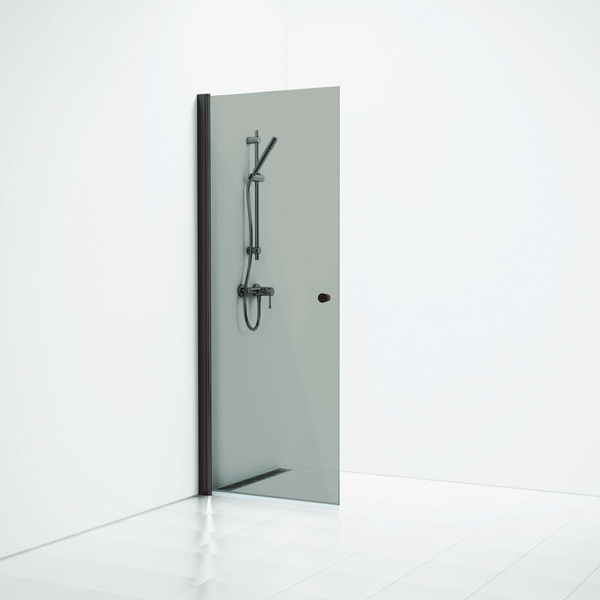 SKÄRMVÄGG SVEDBERGS SKOGA RAK SVART MATT RÖKGLAS 66,3X3X198CM