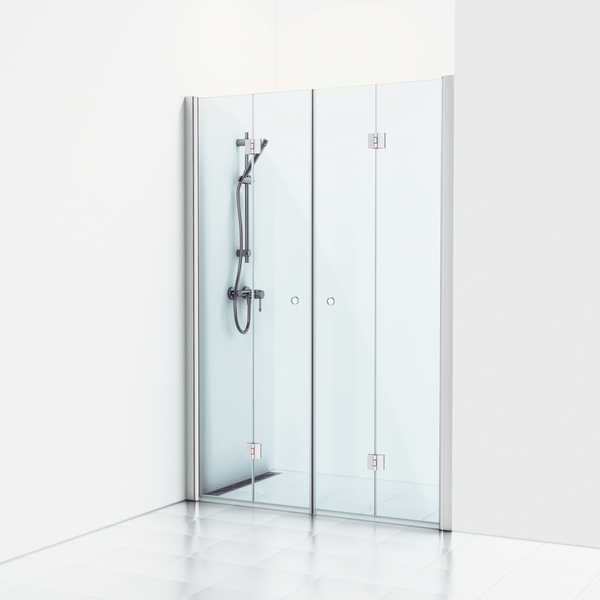 NISCHDUSCH SVEDBERGS SKOGA VIK ALU MATT KLAR DUBBEL INTHT 140X3X198CM