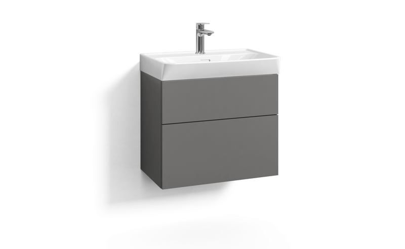 TVÄTTSTÄLLSSKÅP SVEDBERGS FORMA SKIFFERGRÅ 2LÅD B1 ECLEAN 60X35X50CM