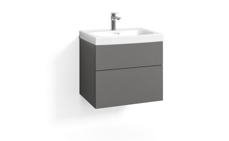 TVÄTTSTÄLLSSKÅP SVEDBERGS FORMA SKIFFERGRÅ 2LÅD B1 ECLEAN 60X45X50CM