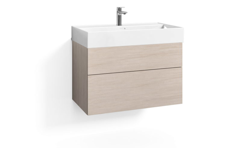 TVÄTTSTÄLLSSKÅP SVEDBERGS FORMA BLOND EK 2LÅD B1 ECLEAN 80X45X50CM