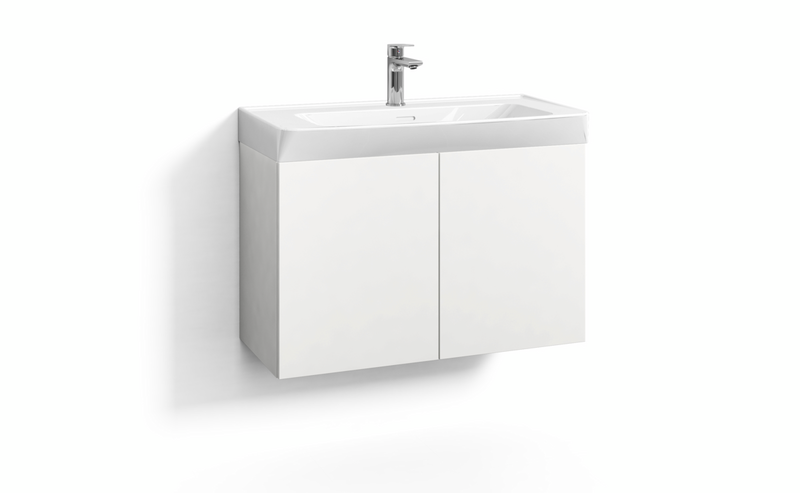 TVÄTTSTÄLLSSKÅP SVEDBERGS SKAPA VIT 2DÖRR 1HYLL 80X35X50CM