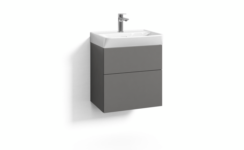 TVÄTTSTÄLLSSKÅP SVEDBERGS FORMA SKIFFERGRÅ 2LÅD B1 ECLEAN 50X35X50CM