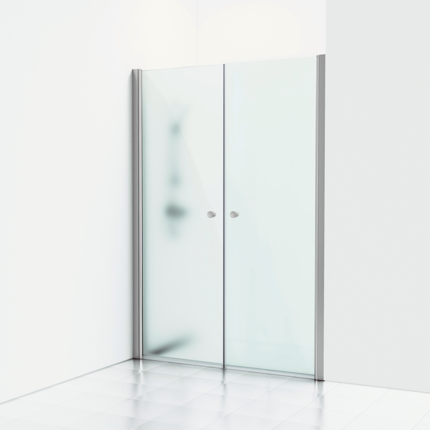 NISCHDUSCH SVEDBERGS SKOGA RAK ALU BLANK FROST DUBBEL 108X3X198CM