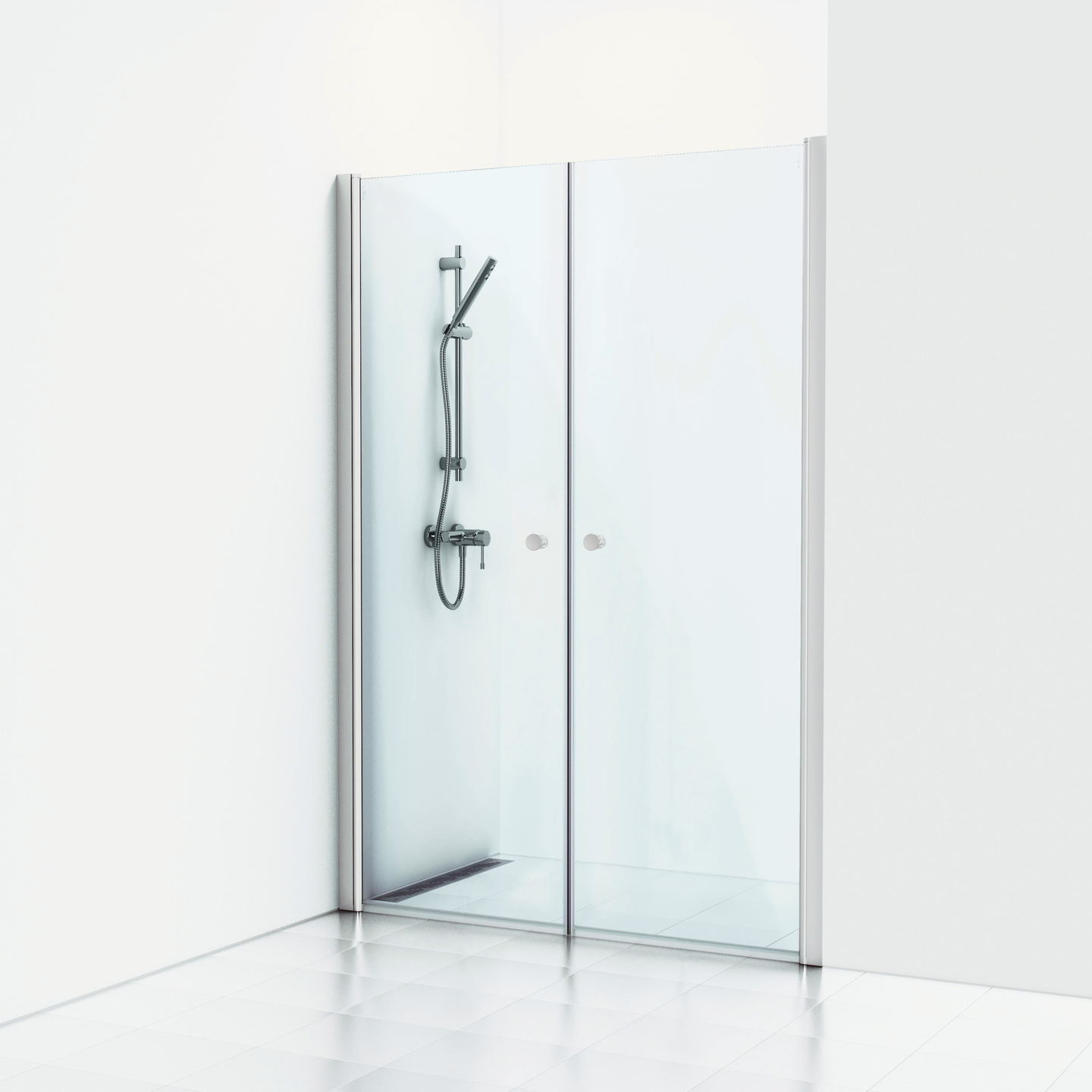 NISCHDUSCH SVEDBERGS SKOGA RAK ALU MATT KLAR DUBBEL 118X3X198CM