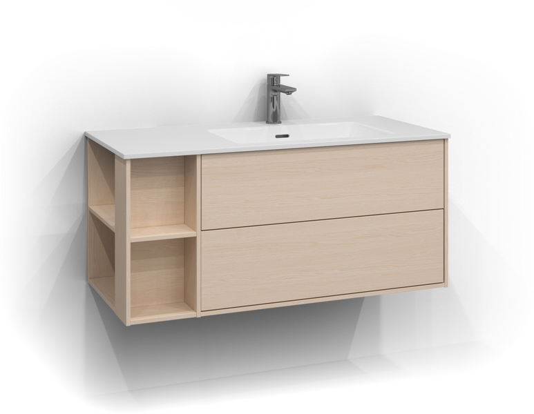 UNDERDEL SVEDBERGS EPOS PLAN VIT ASK, 2LÅD PUSH 100X45,3X45CM HÖ