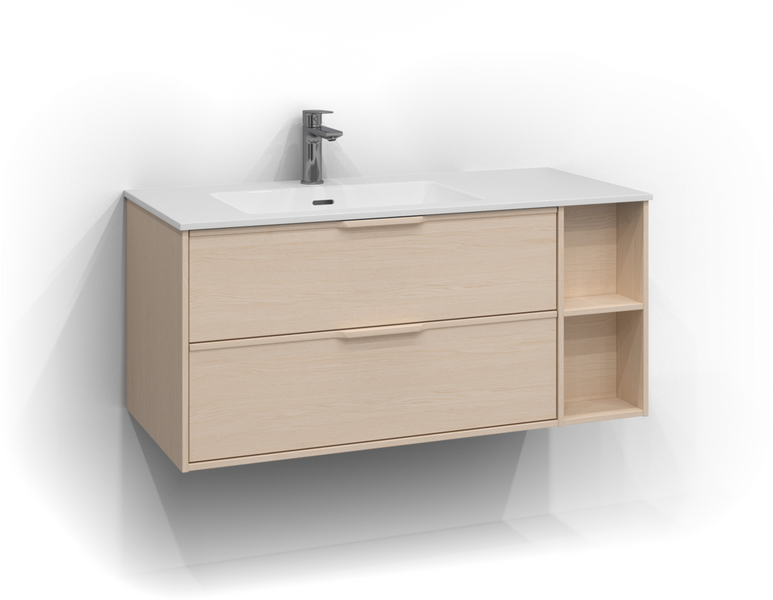 UNDERDEL SVEDBERGS EPOS RELIEF VIT ASK, 2LÅD INTHT 100X45,3X45CM VÄ