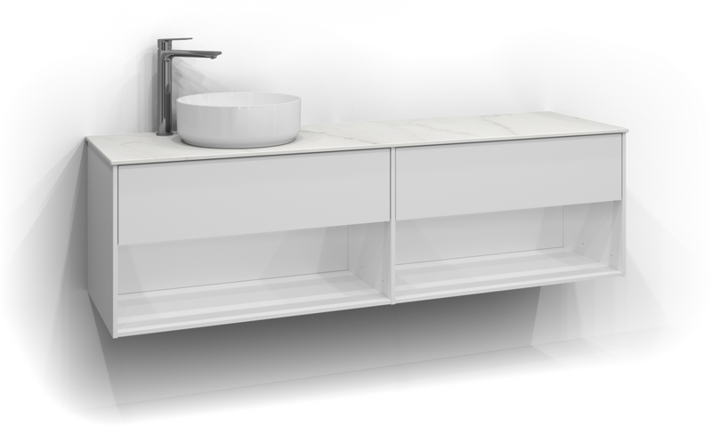 BÄNKSKIVA SVEDBERGS EPOS REM VÄNSTER 160X46X1,2CM