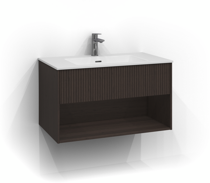 UNDERDEL SVEDBERGS EPOS RAND BRUN ASK, 1LÅD ÖPPEN PUSH 80X45,3X45CM