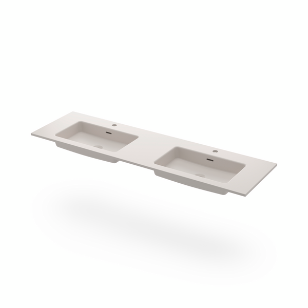 TVÄTTSTÄLL SVEDBERGS ISE VIT MATT DUBBEL 159,8X46X13,7CM