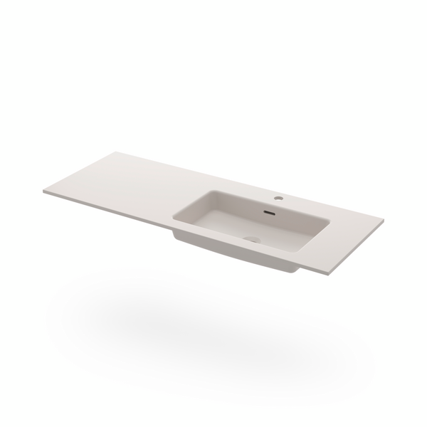 TVÄTTSTÄLL SVEDBERGS ISE VIT MATT 121X46X13,7CM HÖGER