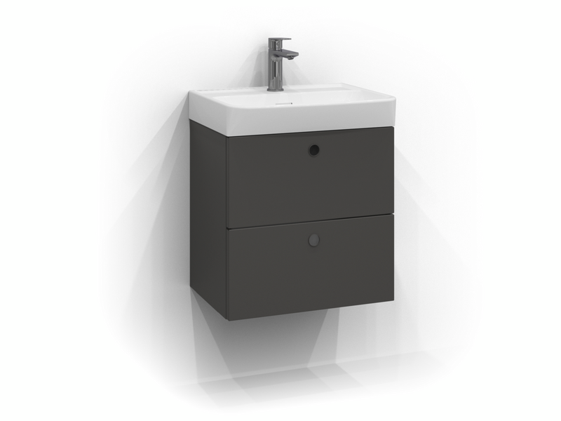 TVÄTTSTÄLLSSKÅP SVEDBERGS INTRO GRAFITGRÅ 2LÅD INTHT 50X35X50CM