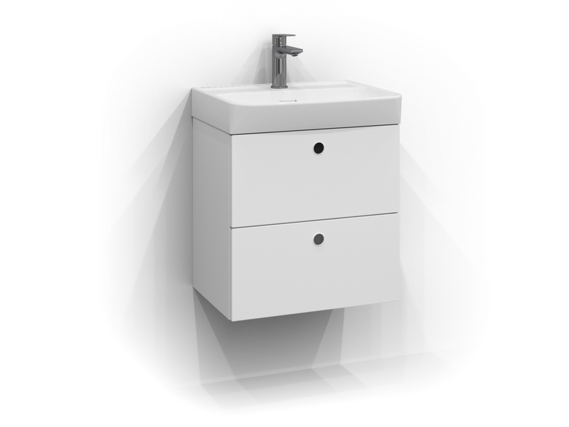 TVÄTTSTÄLLSSKÅP SVEDBERGS INTRO VIT MATT 2LÅD INTHT 50X35X50CM