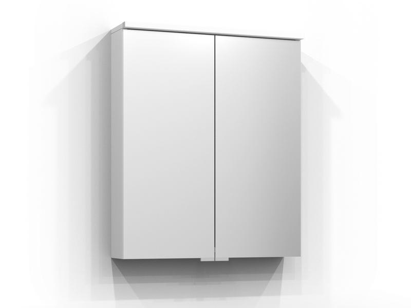 SPEGELSKÅP SVEDBERGS SAREK VIT LED EL, 2HYLL TVLJ 60X15,1X71,6CM
