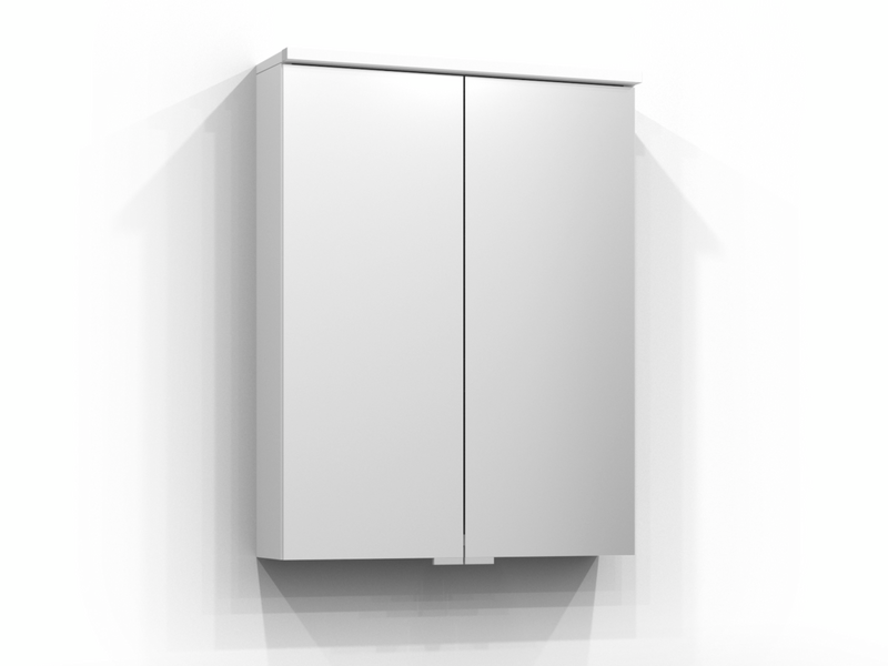 SPEGELSKÅP SAREK VIT LED EL 2HYLL 55X15,1X71,6CM