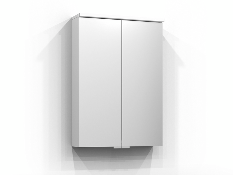 SPEGELSKÅP SVEDBERGS SAREK VIT LED EL 2HYLL TVLJ JFB 50X15,1X71,6CM