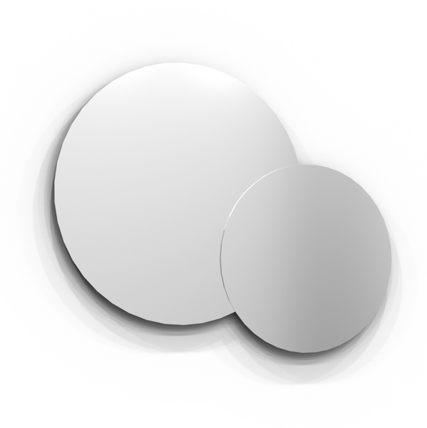 SPEGEL SVEDBERGS VALJE RUND DUBBEL D80+D60 LED 112X3,4X89,7CM