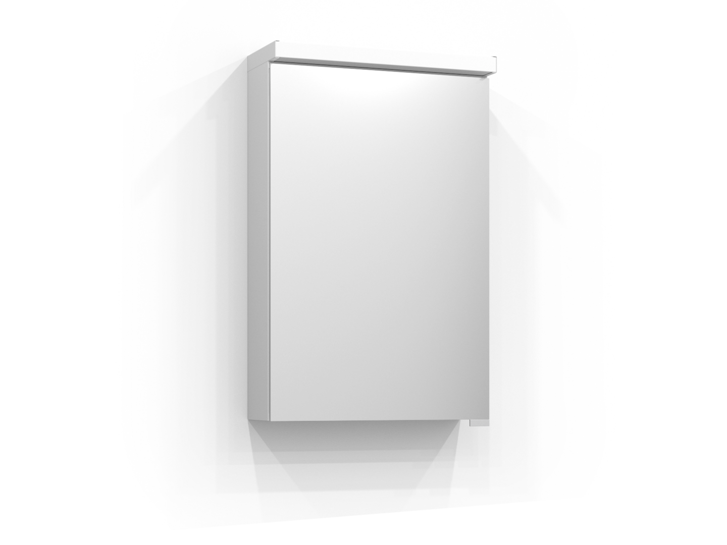 SPEGELSKÅP SVEDBERGS INTRO DOVRE VIT MATT LED EL 2HYLL 45X15X70CM