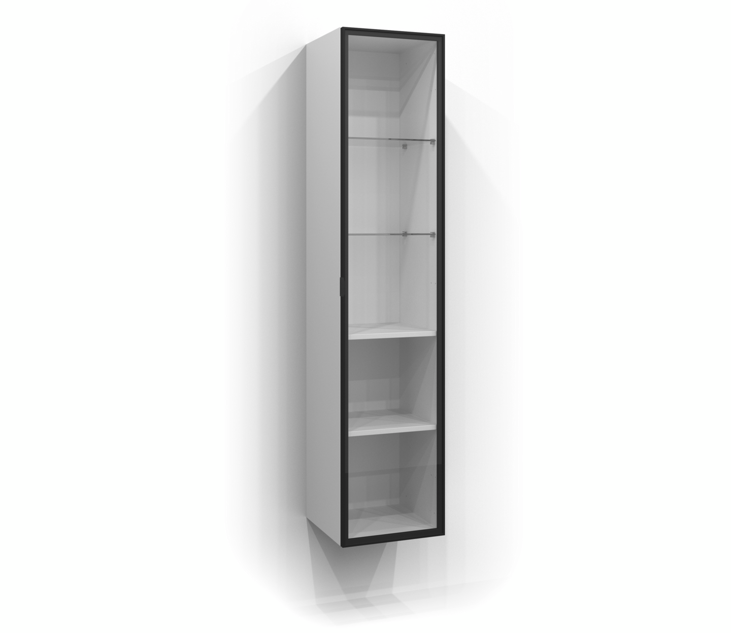 DÖRR SVEDBERGS HÖGSKÅP RAM SVART MATT, KLAR 34,7X159,7X1,6CM