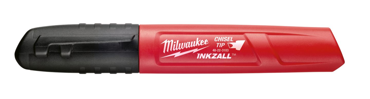 MARKERINGSPENNA MILWAUKEE KANTIG SPETS, PERMANENT MARKÖR SVART