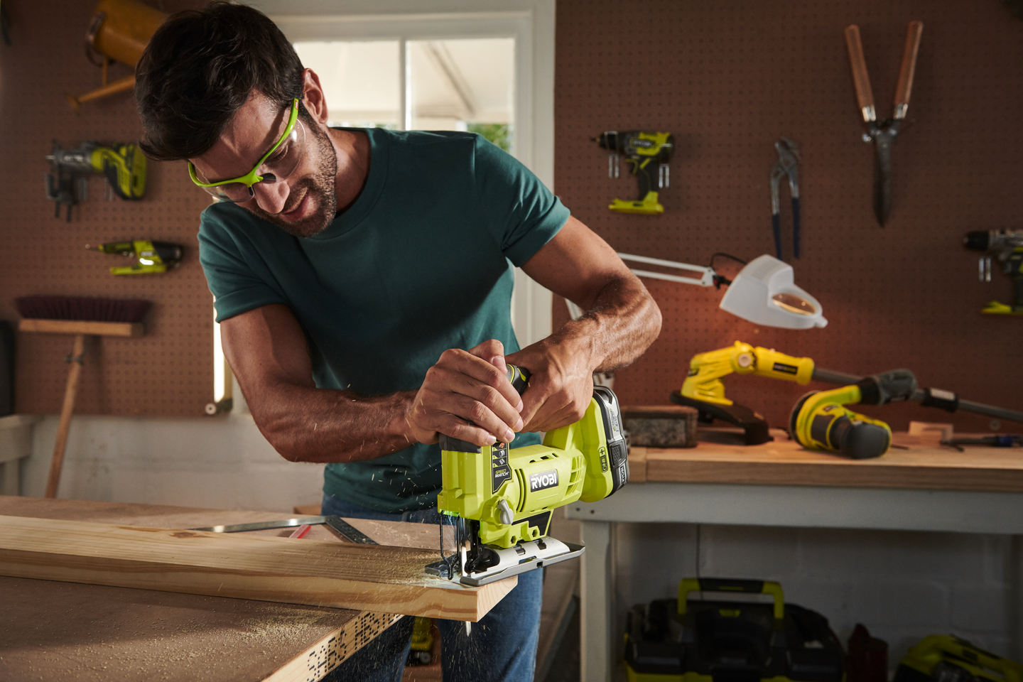 Pistosaha Ryobi R18JS7-0 18V ONE+ hiiliharjaton