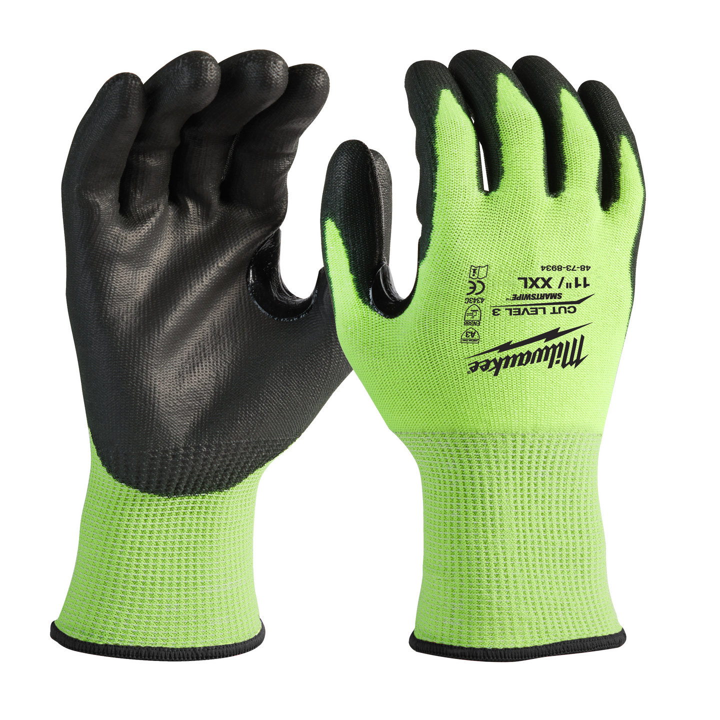 HANDSKAR MILWAUKEE HI-VIS KATEGORI 3 XXL/11