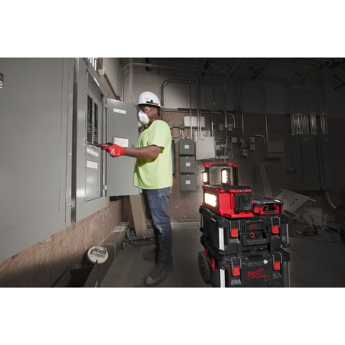 ARBETSLAMPA MILWAUKEE M18 POALC-0, ENDAST MASKIN